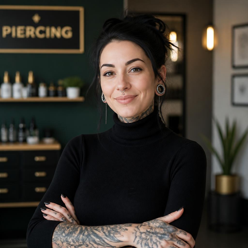 Profissional especializado em body piercing e furo humanizado